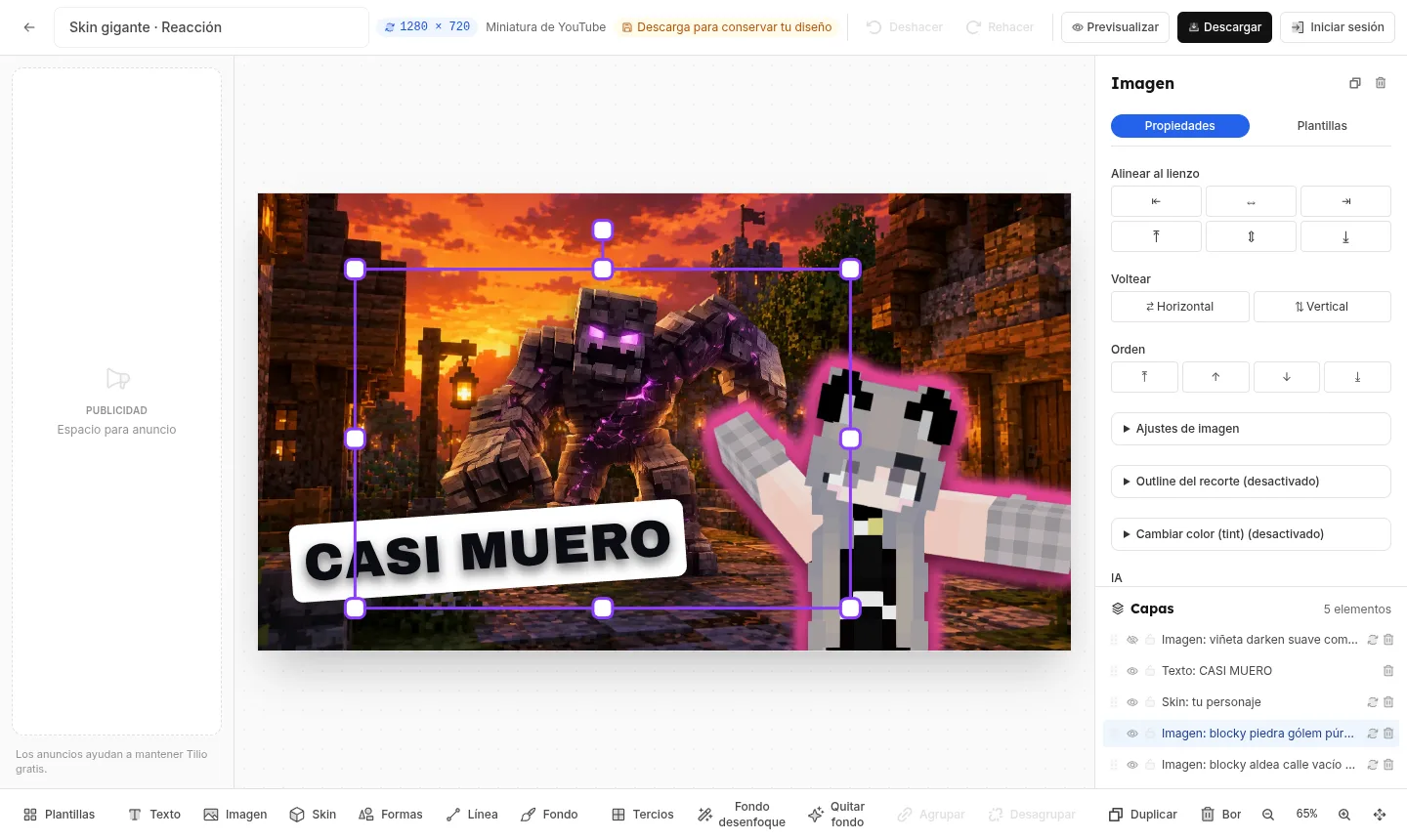 Editor de Klicova — Cada imagen, a tu gusto