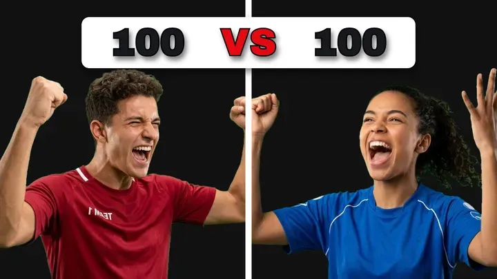 100 VS 100 · Equipos