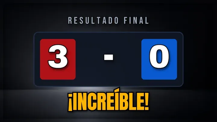 3-0 · Increíble
