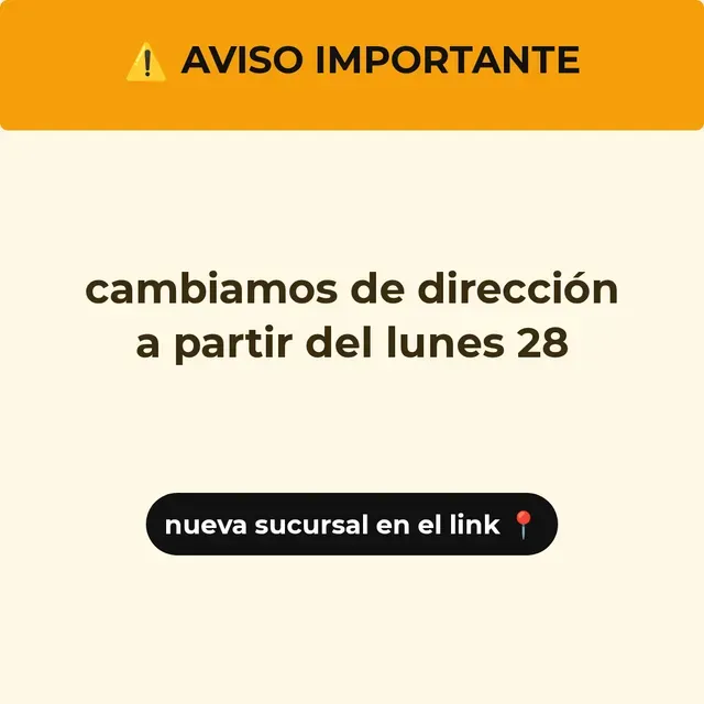 Anuncio · Aviso importante