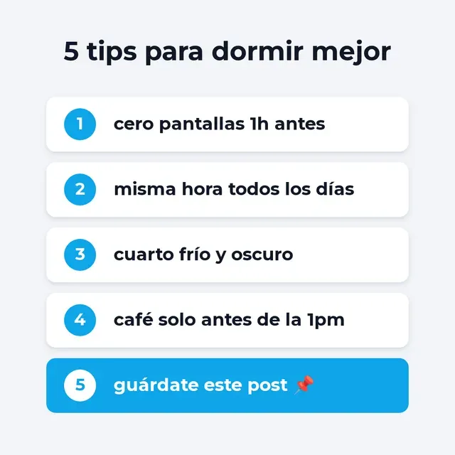 Infografía · 5 tips