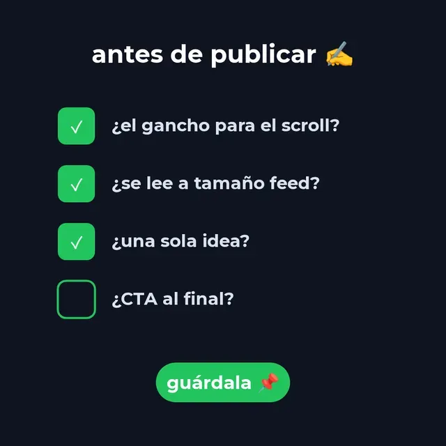 Infografía · Checklist