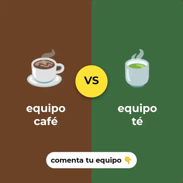 Interactivo · ¿Equipo café o té?
