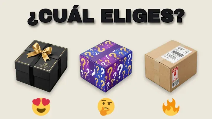 ¿Cuál eliges? · 3 cajas