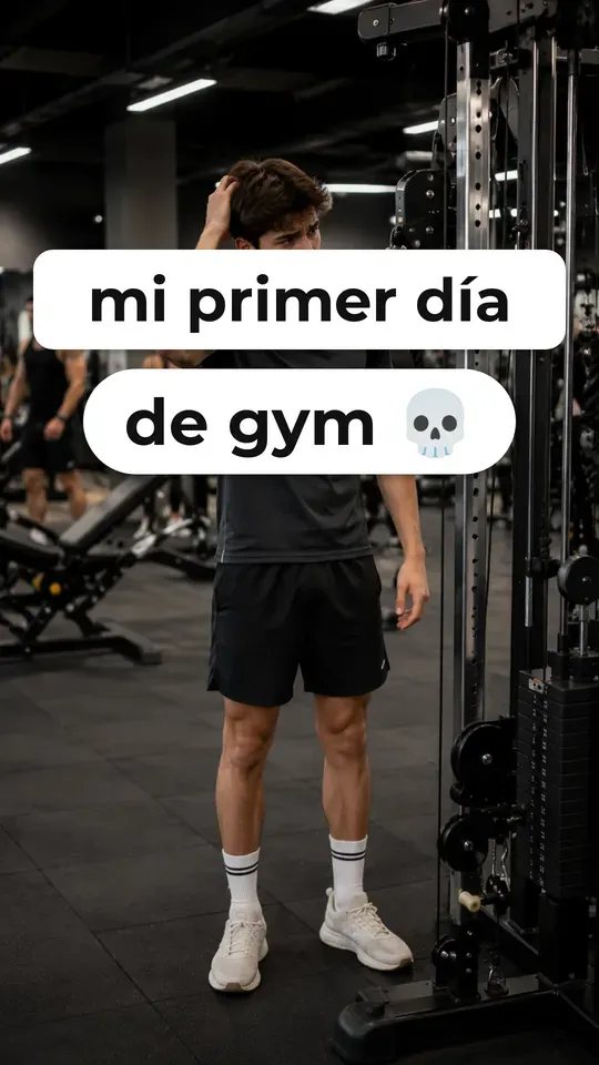 Yo en mi primer día de gym