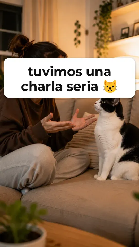 Tuvimos una charla seria