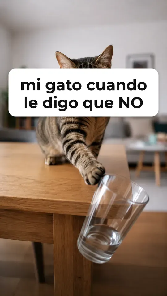 Mi gato cuando le digo que no