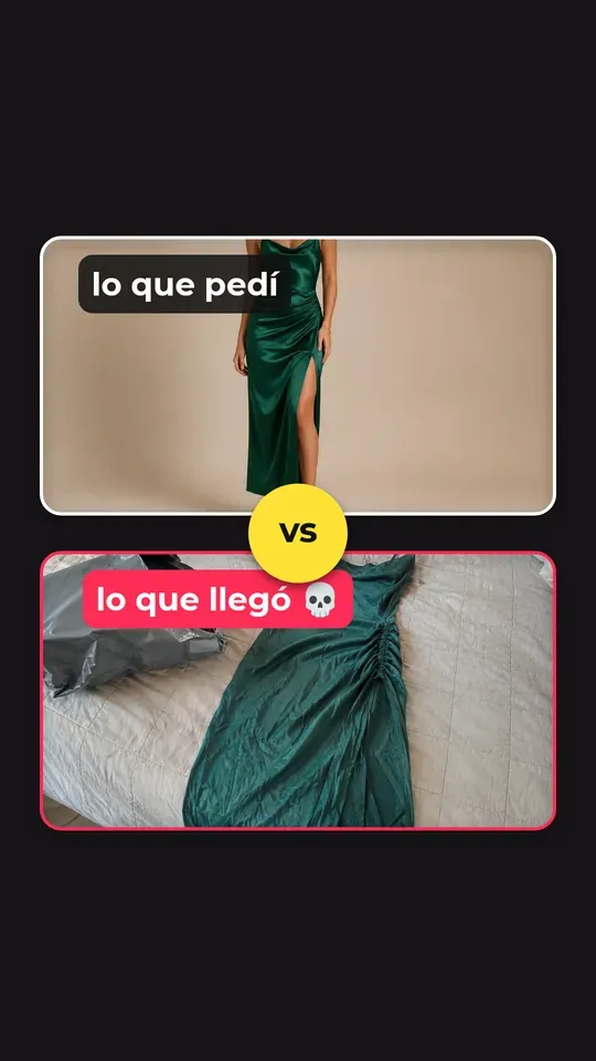 Lo que pedí vs lo que llegó